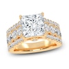 Thumbnail Image 1 of Princess-Cut Created By Jared Studio Lab-Grown Diamond Engagement Ring 3-3/4 ct tw 14K Yellow Gold