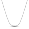 Thumbnail Image 1 of Men's Diamond Tennis Necklace 2 ct tw Sterling Silver 22"