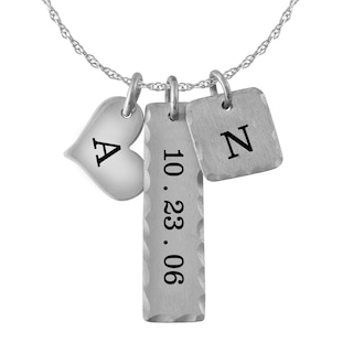 Engravable Sentiments Necklace (3 Lines)
