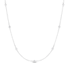 Thumbnail Image 0 of Diamond Necklace 1/4 ct tw Round 14K White Gold 22"