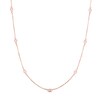 Thumbnail Image 1 of Diamond Necklace 1/4 ct tw Round 14K Rose Gold 22"