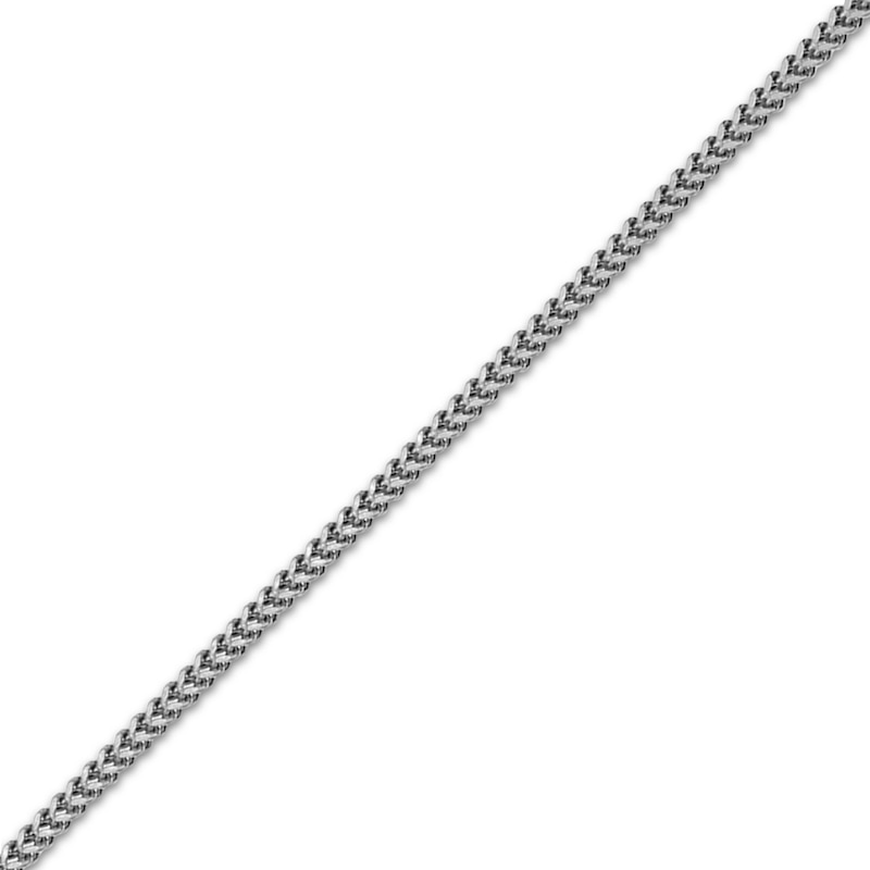 Franco Chain Necklace 14K White Gold 24" 2mm