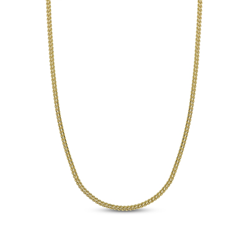 Main Image 1 of Semi-Solid Franco Chain Necklace 14K Yellow Gold 24" 2mm