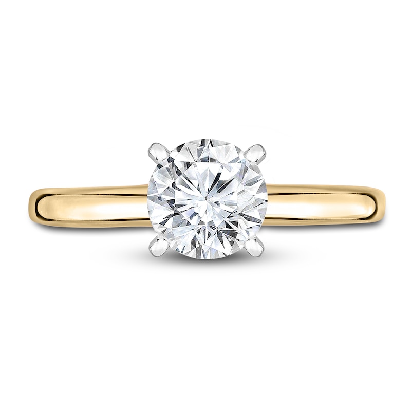Main Image 3 of Diamond Solitaire Engagement Ring 5/8 ct tw Round 14K Yellow Gold (I2/I)