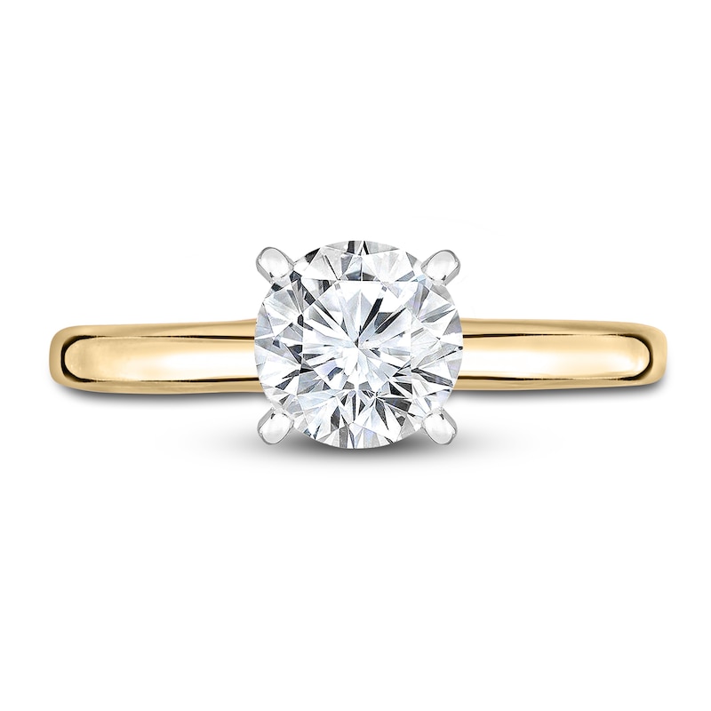 Diamond Solitaire Engagement Ring 5/8 ct tw Round 14K Yellow Gold (I2/I)