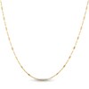 Thumbnail Image 2 of Solid Paperclip Mirror Chain Necklace 14K Yellow Gold 18" 1.35mm