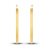 Thumbnail Image 2 of Polished Square Tube Hoop Earrings 14K Yellow Gold 30mm