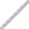 Thumbnail Image 2 of Men's Diamond Bracelet 1 ct tw Round 14K White Gold 8.5"