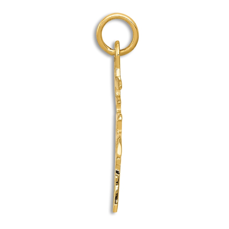 Main Image 2 of Men's Chinese Life Necklace 14K Yellow Gold 18"