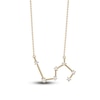 Thumbnail Image 1 of Diamond Leo Constellation Necklace 1/6 ct tw Round 14K Yellow Gold