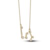 Thumbnail Image 2 of Diamond Leo Constellation Necklace 1/6 ct tw Round 14K Yellow Gold