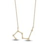 Thumbnail Image 3 of Diamond Leo Constellation Necklace 1/6 ct tw Round 14K Yellow Gold