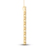 Thumbnail Image 3 of Lab-Grown Diamond Linear Pendant 2 ct tw Round 14K Yellow Gold