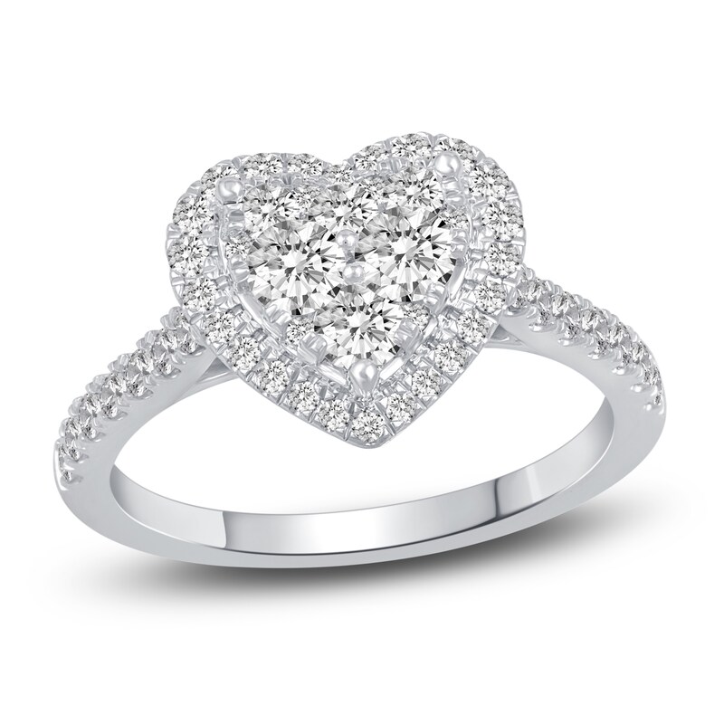 Main Image 1 of Diamond Engagement Ring 1 ct tw Round 14K White Gold