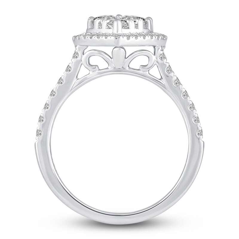 Main Image 2 of Diamond Engagement Ring 1 ct tw Round 14K White Gold