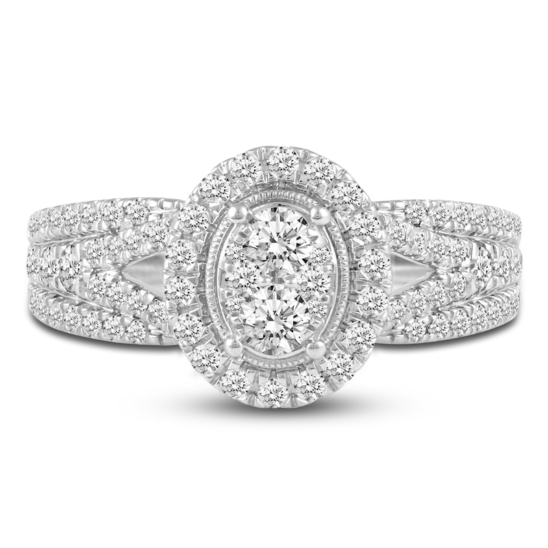 Diamond Engagement Ring 1 ct tw Round 14K White Gold Jared