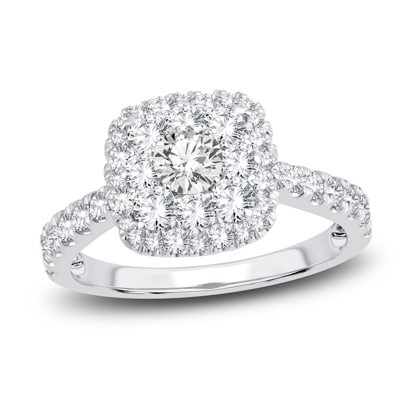 Main Image 1 of Diamond Engagement Ring 1-1/2 ct tw Round 14K White Gold
