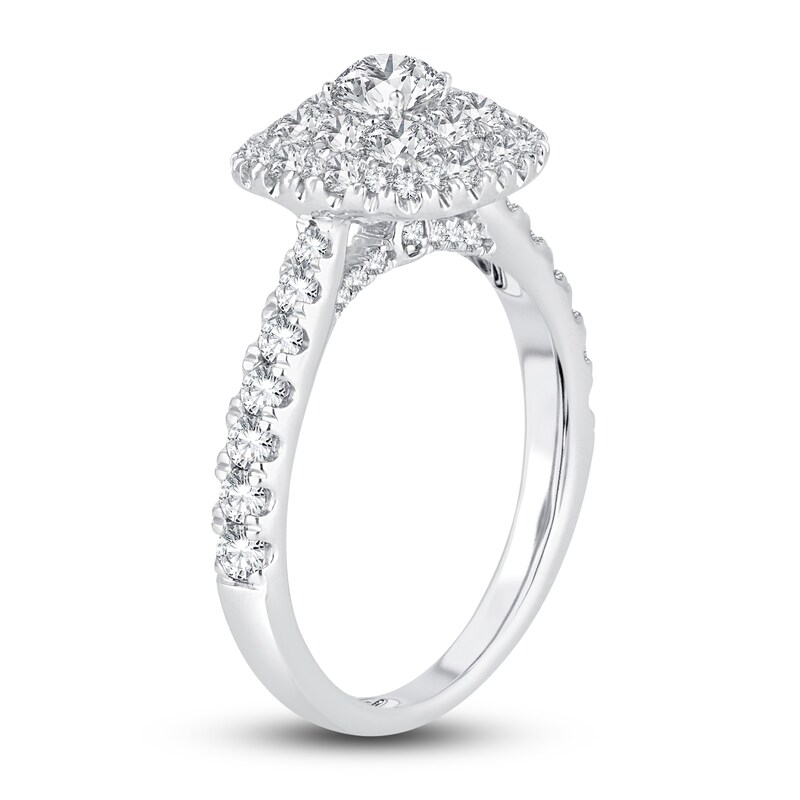 Main Image 2 of Diamond Engagement Ring 1-1/2 ct tw Round 14K White Gold