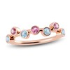 Thumbnail Image 1 of Juliette Maison Natural Pink Tourmaline & Natural Aquamarine Ring 10K Rose Gold