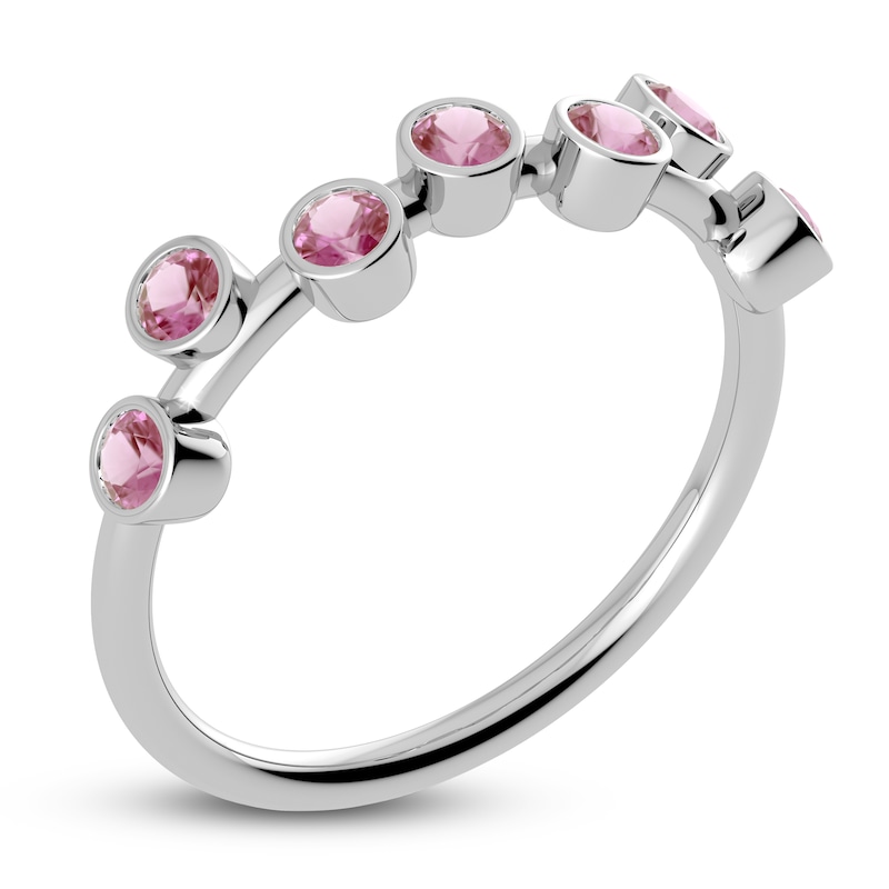 Main Image 2 of Juliette Maison Natural Pink Tourmaline Ring 10K White Gold