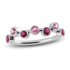 Thumbnail Image 1 of Juliette Maison Natural Pink Tourmaline & Natural Rhodolite Garnet Ring 10K White Gold