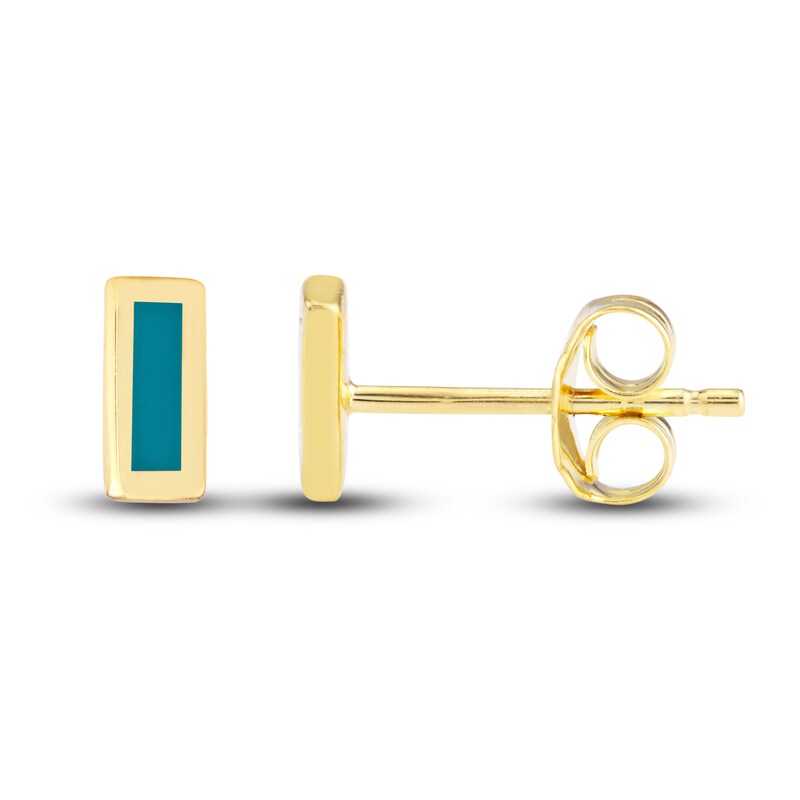 Geometric Stud Earring Set 14K Yellow Gold