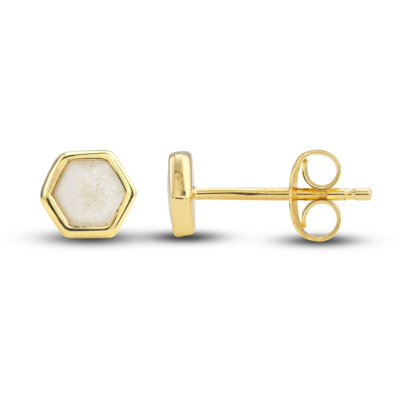 Geometric Stud Earring Set 14K Yellow Gold