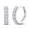 Thumbnail Image 1 of Shy Creation Diamond Huggie Earrings 1/5 ct tw Round 14K White Gold SC55022790