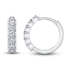 Thumbnail Image 2 of Shy Creation Diamond Huggie Earrings 1/5 ct tw Round 14K White Gold SC55022790