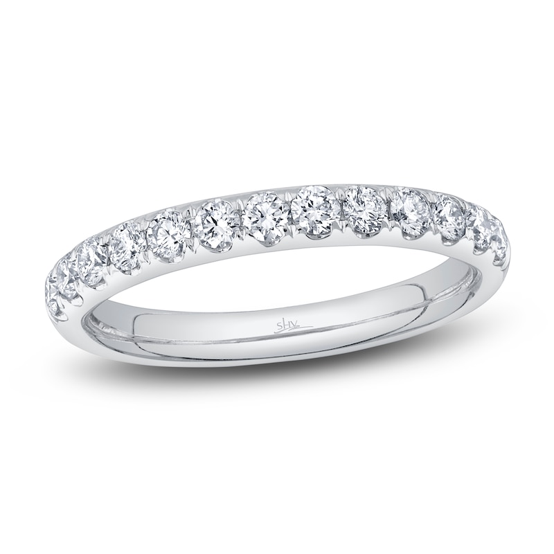 Main Image 1 of Shy Creation Diamond Ring 1/2 ct tw Round 14K White Gold SC22004431