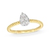 Thumbnail Image 0 of Kallati Diamond Teardrop Ring 1/4 ct tw Round 14K Yellow Gold