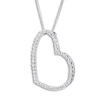 Thumbnail Image 2 of Diamond Pendant Necklace 2 ct tw Round 14K White Gold 18"