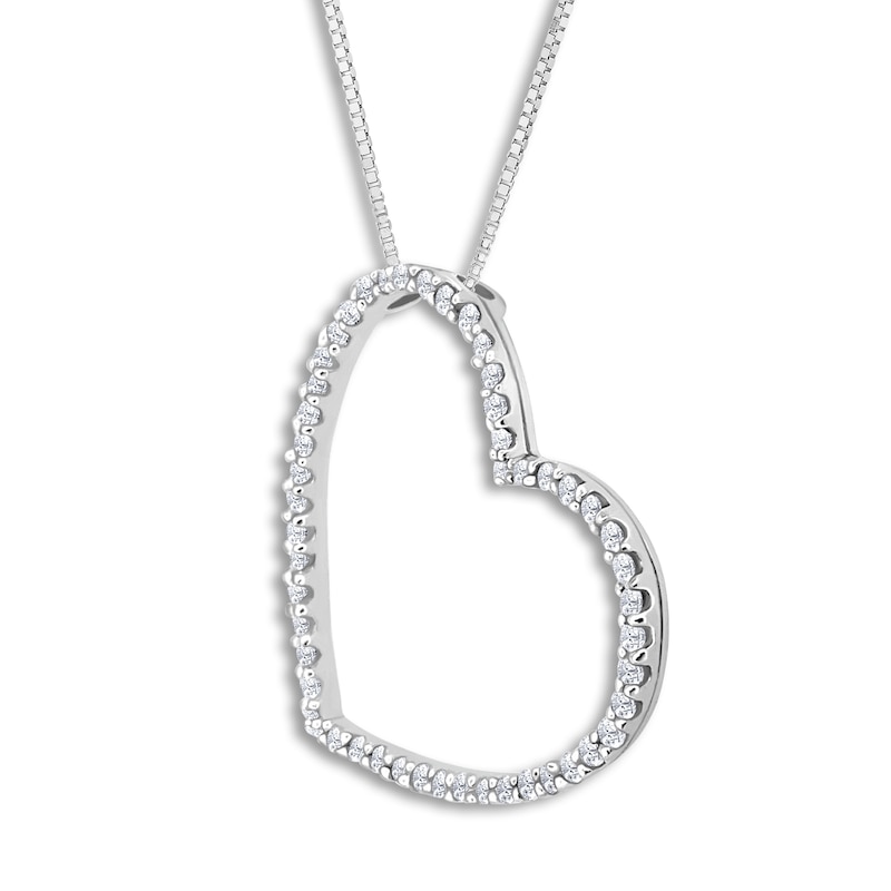 Main Image 2 of Diamond Pendant Necklace 2 ct tw Round 14K White Gold 18"