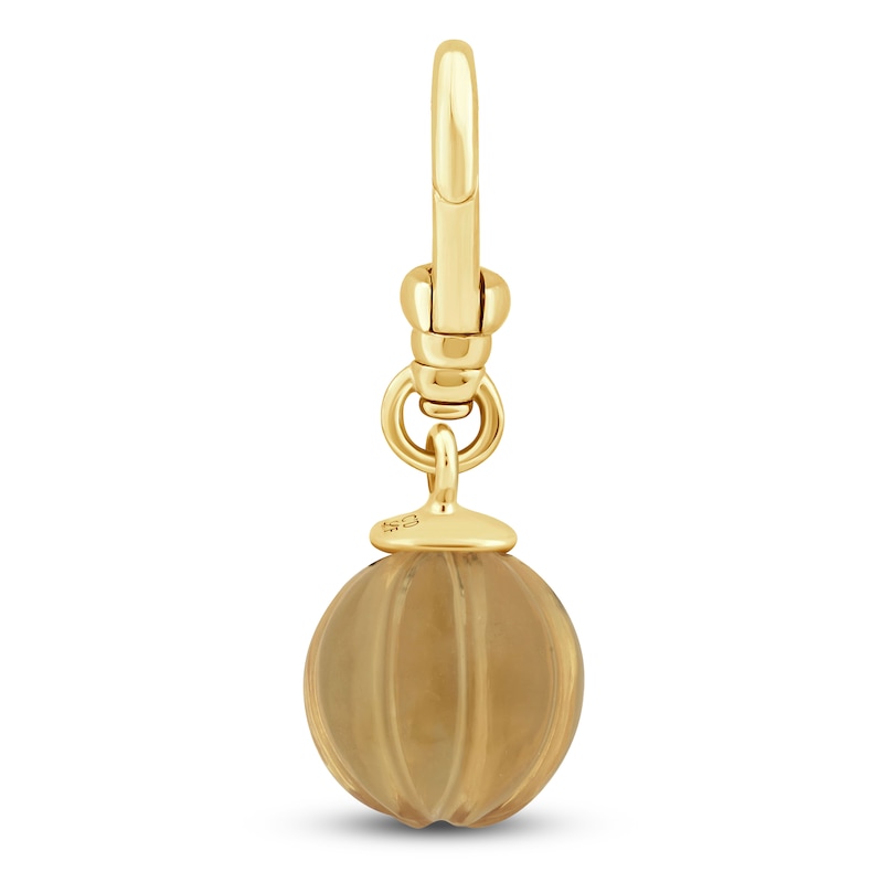 Main Image 1 of Charm'd by Lulu Frost 10K Yellow Gold 9MM Citrine Birthstone Charm