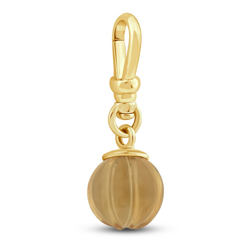 Main Image 2 of Charm'd by Lulu Frost 10K Yellow Gold 9MM Citrine Birthstone Charm