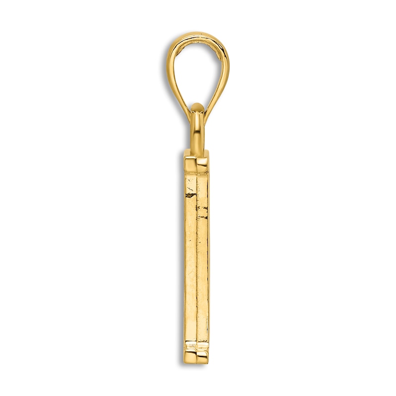Main Image 2 of Initial D Charm 14K Yellow Gold 18"