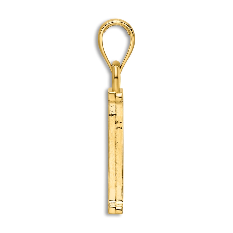 14k Yellow Gold Diamond Safety Pin Brooch (0.05ct)