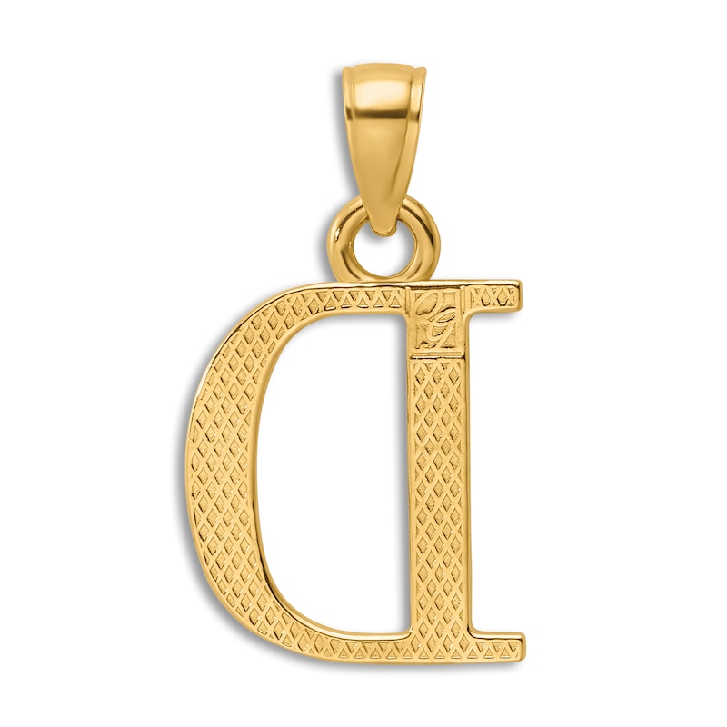 Initial D Charm 14K Yellow Gold 18