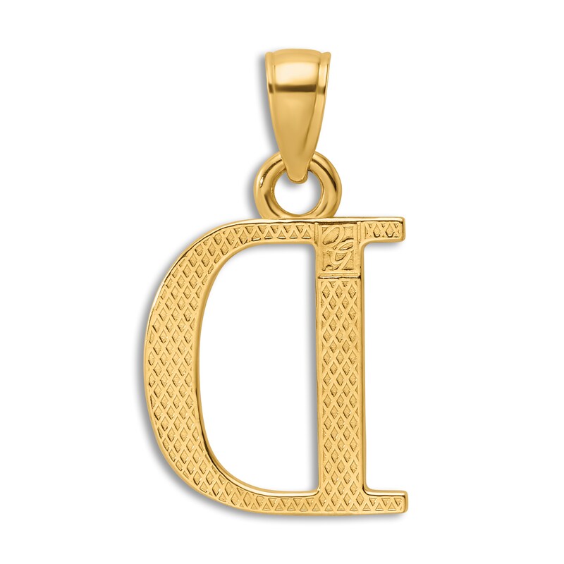 Main Image 3 of Initial D Charm 14K Yellow Gold 18"