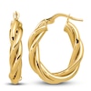 Thumbnail Image 1 of Twisted Hoop Earrings 14K Yellow Gold 20mm