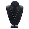 Thumbnail Image 2 of Tahitian Freshwater Cultured Pearl Necklace Diamond Accents 14K Yellow Gold 18"