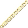Thumbnail Image 3 of LUSSO by Italia D'Oro Men's Solid Diamond-Cut Valentino Chain Bracelet 14K Yellow Gold 8"