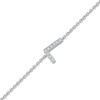Thumbnail Image 2 of Diamond Accent Initial L Bracelet 14K White Gold 7"