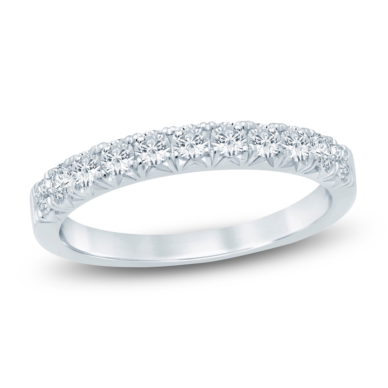 Main Image 1 of Diamond Anniversary Ring 1/2 ct tw Round 14K White Gold