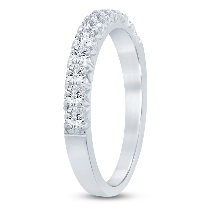 Main Image 2 of Diamond Anniversary Ring 1/2 ct tw Round 14K White Gold