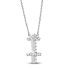 Thumbnail Image 2 of Diamond Sagittarius Necklace 1/10 ct tw Round 14K White Gold 16.75"