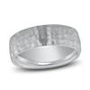 Thumbnail Image 1 of Dome Hammer Wedding Band 14K White Gold 7mm