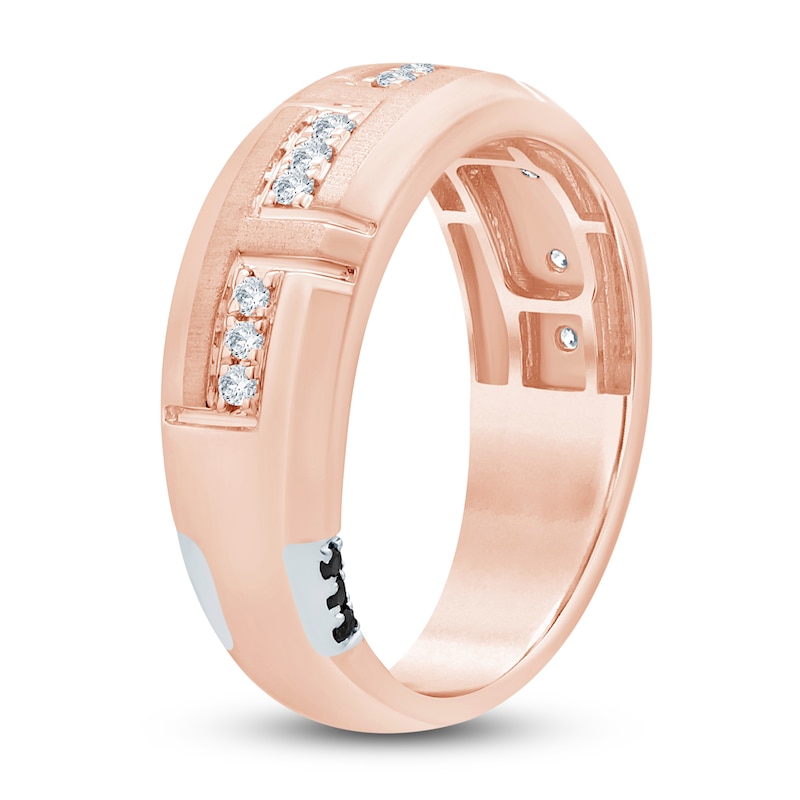 Pnina Tornai Men's Diamond Ring 1/4 ct tw 14K Rose Gold