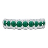 Thumbnail Image 2 of Kallati Round-Cut Natural Emerald & Diamond Ring 1/5 ct tw 14K White Gold