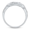 Thumbnail Image 3 of Kallati Round-Cut Natural Blue Sapphire & Diamond Ring 1/4 ct tw 14K White Gold